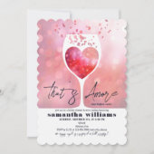 タスアモーレイタリアンヴィノウィーブーズブライダルシャワー 招待状 (正面)