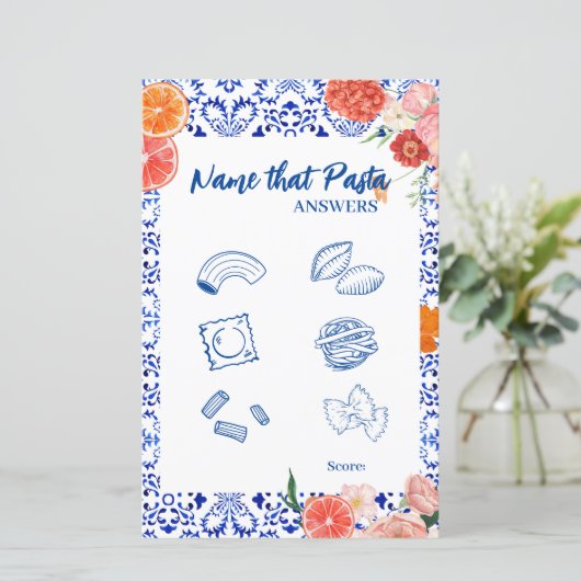 タスアモーレネームズパスタブライダルシャワーゲーム (スタンド正面)