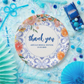 タスアモーレフローラサマーブライダルシャワー ペーパープレート (パーティー)