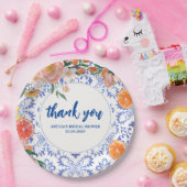 タスアモーレフローラサマーブライダルシャワー ペーパープレート (パーティー)