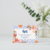 タスアモーレフローラスピリッツブライダルシャワーギフト エンクロージャーカード (スタンド正面)