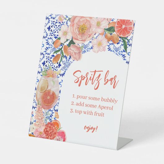 タスアモーレ地中海のスピリッツバーブライダルシャワー 台座サイン (正面)