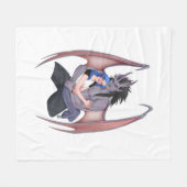 タスアンドジュニパースナグルポートレート フリースブランケット (正面(横))