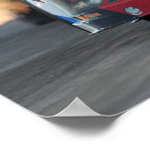 タスカクイックルベおもしろいカープリント ポスター (角)