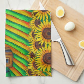 タスカニーのアメリカ人のMoJoの台所タオルの色 キッチンタオル (四つ折り)