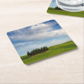 タスカニーのコースターのヌマスギ スクエアペーパーコースター (アングル)