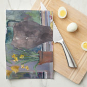 タスカニーの山腹II キッチンタオル (四つ折り)