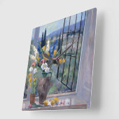 タスカニーの山腹II スクエア壁時計 (傾斜)