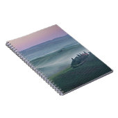 タスカニーの景色のノート上の日の出 ノートブック (右側)