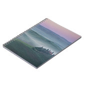 タスカニーの景色のノート上の日の出 ノートブック (左側)