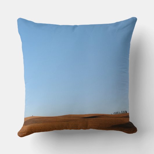 タスカニーの景色の正方形の装飾用クッション クッション (裏面)