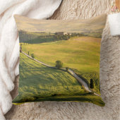 タスカニーの景色の装飾用クッションの白い道 クッション (ブランケット)