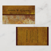 タスカニーの石造りの企業幹部 名刺 (正面/裏面)