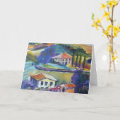 タスカニーの空白のな挨拶状の田舎農業 カード (黄色い花)