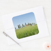 タスカニーの農家とヒノキのシール スクエアシール (封筒)