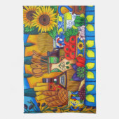 タスカニーはアメリカ人のMojoの台所タオルを喜ばせます キッチンタオル (縦)