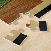 タスカニーイタリアのヴィンテージ旅行 ジグソーパズル (側面)