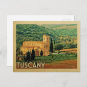 タスカニーポストカードイタリアヴィンテージ旅行 ポストカード (正面/裏面)
