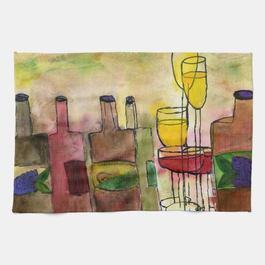 タスカニーワインカクテルバータオルfrom art キッチンタオル (横)