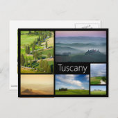 タスカニー黒いフレームのコラージュの郵便はがき ポストカード (正面/裏面)