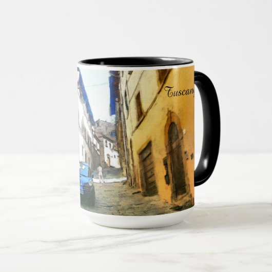 タスカニー。 イタリア。 Cortona. マグカップ (正面右)