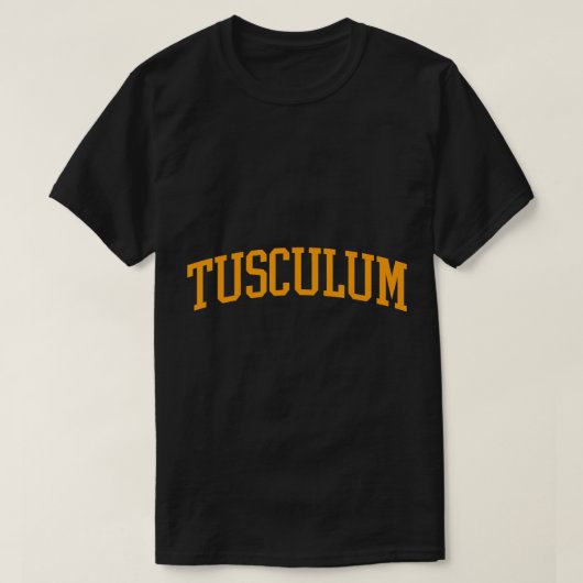 タスカルムアーチヴィンテージレトロ大学スタイルT志 Tシャツ (デザイン正面)