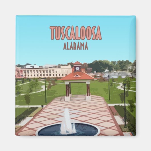 タスカルーサアラバマダウンタウン マグネット (正面)