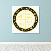 タスカルーサ印（アラバマ） キャンバスプリント (インサイチュ (ウッドフロア))