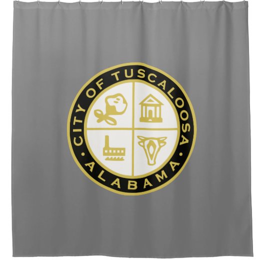 タスカルーサ印（アラバマ） シャワーカーテン (正面)