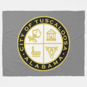 タスカルーサ印（アラバマ） フリースブランケット (正面(横))