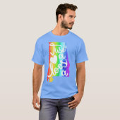 タスカロサ アラバマ州 マップ レインボー Tシャツ (正面フル)