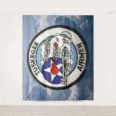 タスキーギー・エアメン写真用背景シート タペストリー (正面)