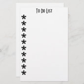 タスクの一覧を表示するアスタリスクテンプレート (正面/裏面)