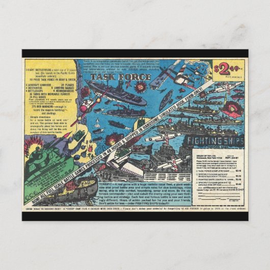 タスクフォース!ヘレン・オブ・トイ漫画本広告 ポストカード (正面)