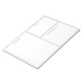 タスクリスト、緊急リスト、プロジェクトセクション付き ノートパッド (アングル)