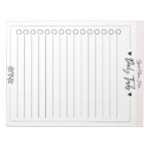 タスク一覧のメモカスタム帳 ノートパッド (正面)