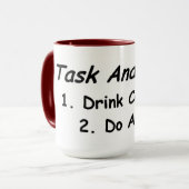 タスク分析:コーヒー·アンド·アブシア州 マグカップ (正面左)