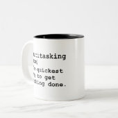 タスク数々の処理 ツートーンマグカップ (正面左)