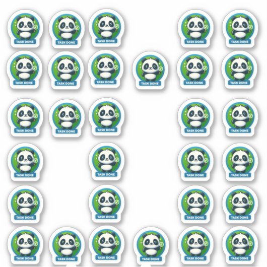 タスク相棒🐼 シール (正面)