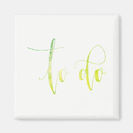 タスク・リストを実行するには緑の白を実行するにはプランナー・ホーム マグネット