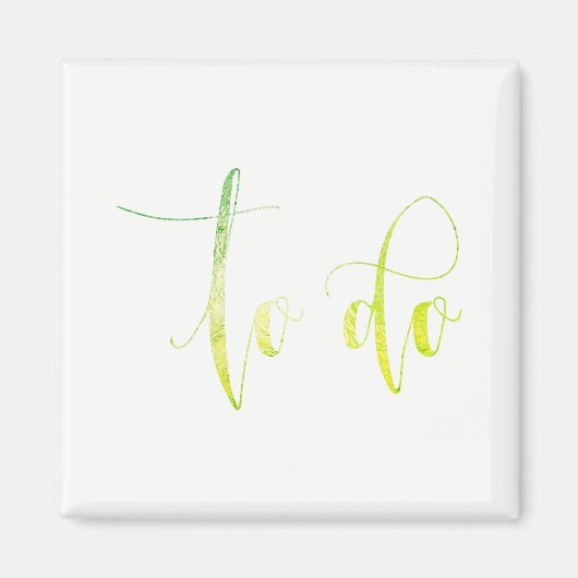 タスク・リストを実行するには緑の白を実行するにはプランナー・ホーム マグネット (正面)