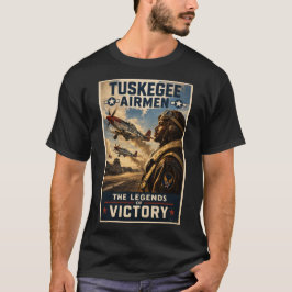 タスケギー空軍 「勝利の伝説」 へのオマージュ Tシャツ