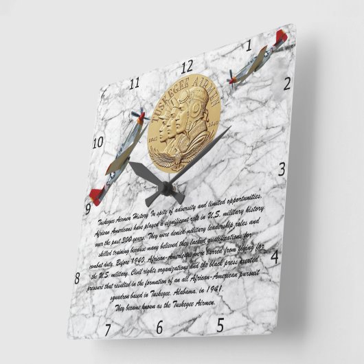 タスケージエアマンコイン スクエア壁時計 (傾斜)