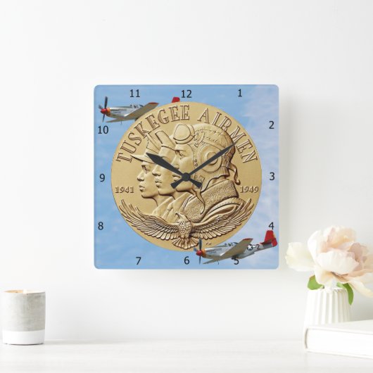 タスケージエアマンコイン スクエア壁時計 (ホーム)