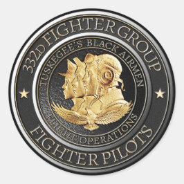 タスケージレッドテール航空兵332d戦闘機グループ ラウンドシール