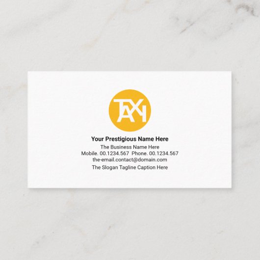 タスタイリッシュクシーチェックボックス私用運転手 名刺 (裏面)