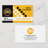タスタイリッシュクシーチェックボックス私用運転手 名刺 (正面/裏面)
