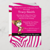 タステフルパーティーチェータ誕生日招待状6 招待状 (正面/裏面)