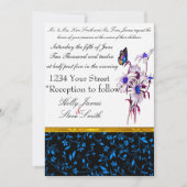 タステフルブルーデイジーとバファーフライ 招待状 (正面)