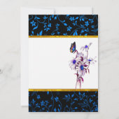 タステフルブルーデイジーとバファーフライ 招待状 (裏面)